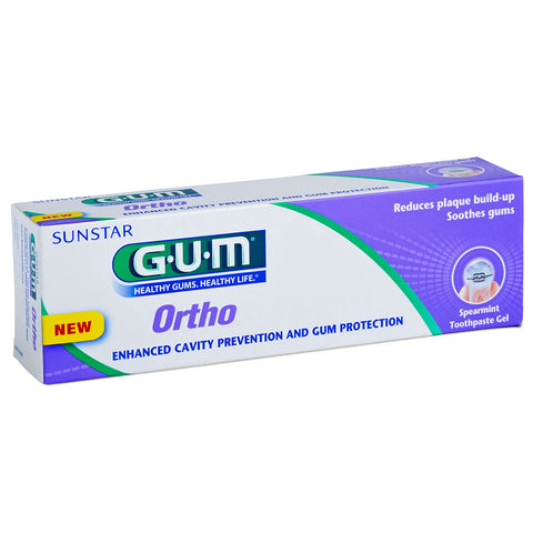GUM Ortho Spearmint Toothpaste Gel 75g