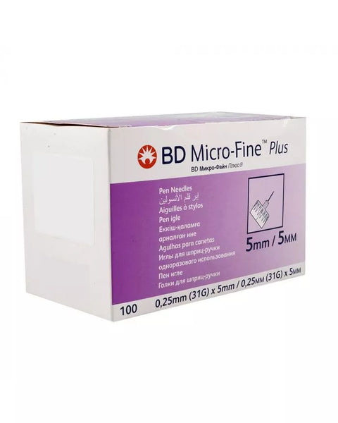 BD Micro-Fine Plus Penta Point Needles 31G x 5mm  100s