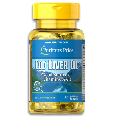 Puritan's Pride Cod Liver Oil Softgel 30's