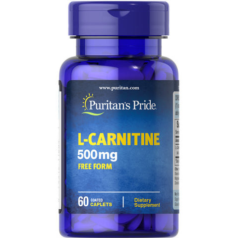 Puritan’s Pride L-Carnitine 500 mg 60 Caplets