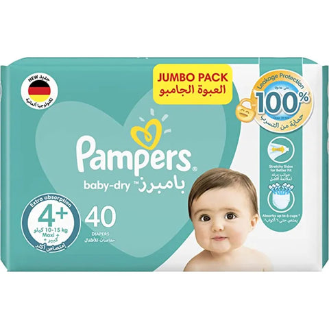 Pampers Active Baby Size 4+ 40's