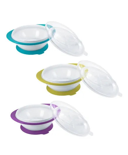 Nuk Eating Bowl with Lid Assorted
