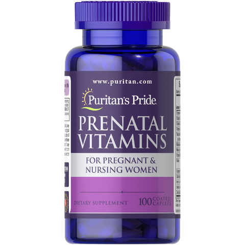 Puritan’s Pride Prenatal Vitamins Coated Caplets 100's