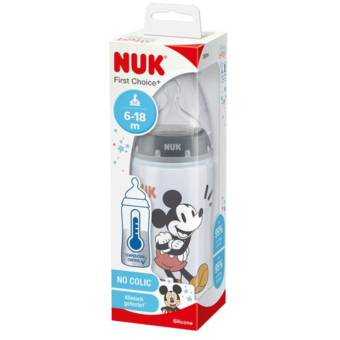 Nuk Mickey Mouse Feeding Bottle 300ml 6-18 Months