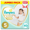Pampers Premium Care Pants Jumbo Pack Size 5 40's (12-18Kg)