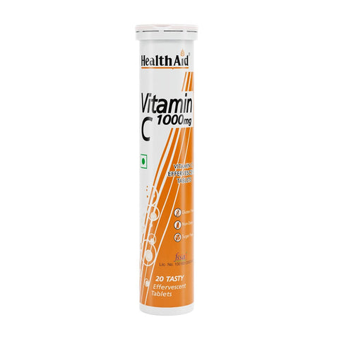 Health Aid Vitamin C Effervescent Orange 1000mg 20's