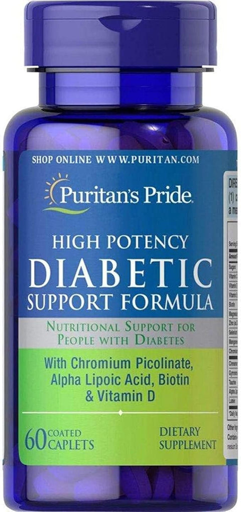 Puritan’s Pride Diabetic Support Formula Caplets 60's