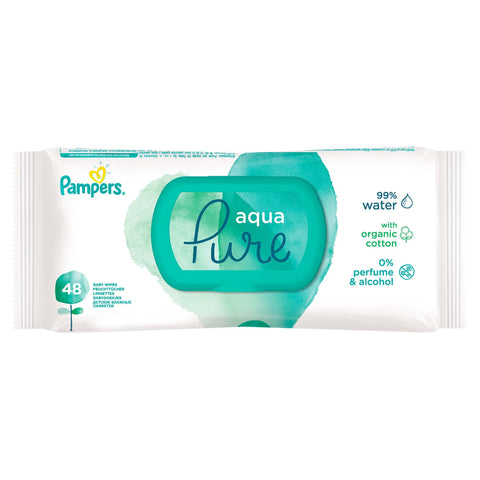 Pampers Pure Wipes Singles 48's