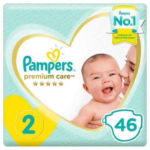 Pampers Premium Care Diapers Size 2 46's