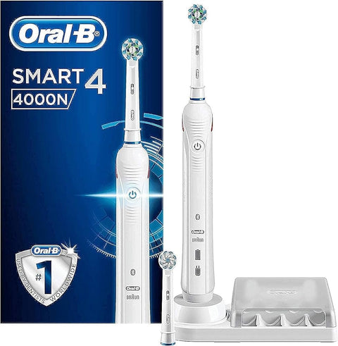 Oral B Smart 4 - 4000N, Rechargeable Toothbrush With Bluetooth Connectivity