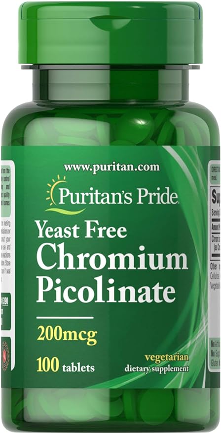 Puritan's Pride Chromium Picolinate 200mcg 100's