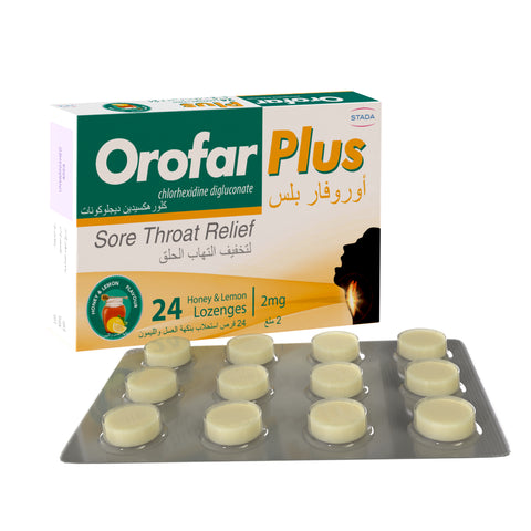 Orofar Plus Honey & Lemon Lozenges 24's