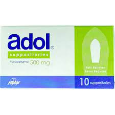 Adol 500mg Suppositories 10's