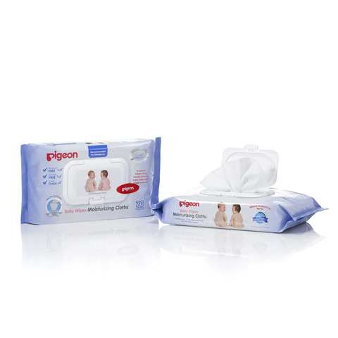 Pigeon Baby Wipes Moisturizing Cloths 70 Sheets