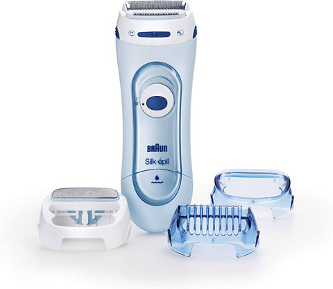 Braun Silk-Epil Lady Shaver 5160 Blue, 3-In-1 Wet & Dry Electric Shaver