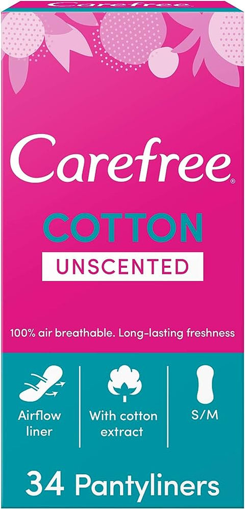Carefree Panty Liners Breathable 34's