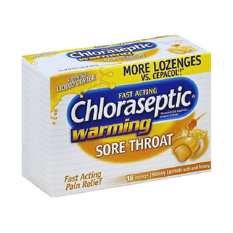 Chloraseptic Warming Honey & Lemon 18's