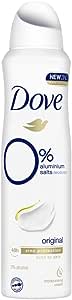 Dove 0% aluminium salts deodorant spray original 150ml