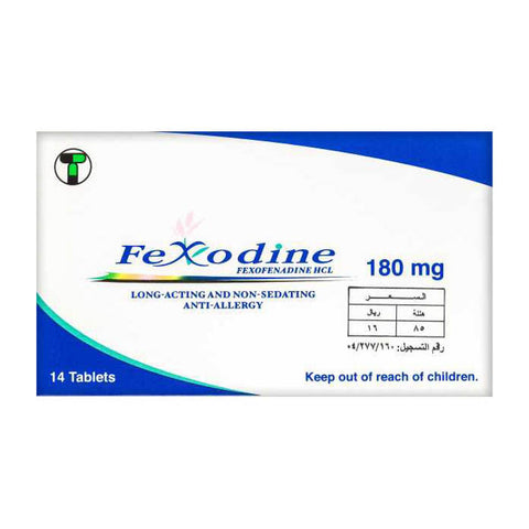 Fexodine 180mg 14's