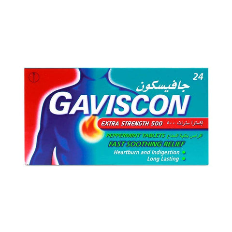 Gaviscon Extra Strength 500 Tablet 24's