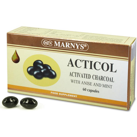 Marnys Acticol Activated Charcoal Cap 60's