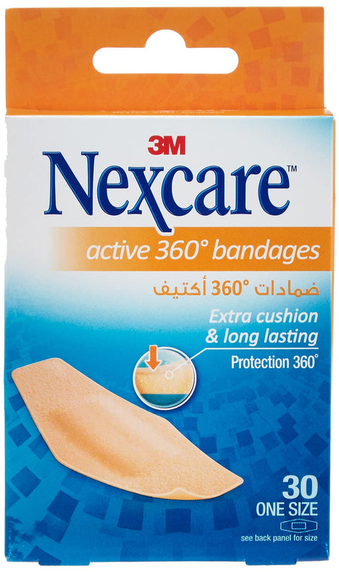Nexcare Active Bandages, 28x76mm 30's