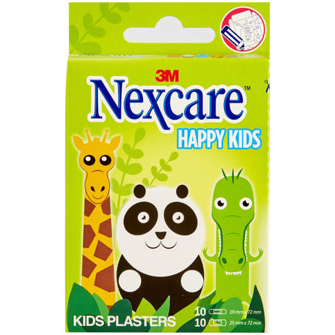 Nexcare Happy Kids Animals Assorted 20's