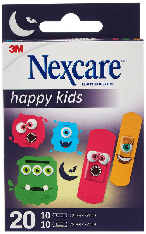 Nexcare Happy Kids Monsters Assorted 20's