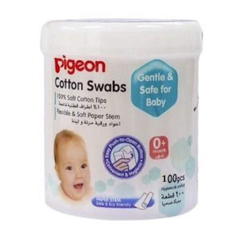 Pigeon Cotton Swabs Soft Paper Stem 100 pcs