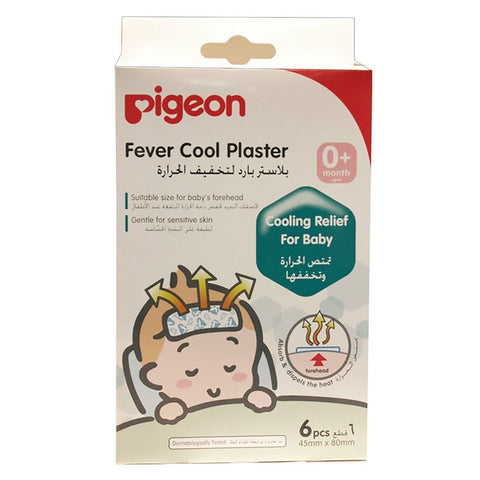 Pigeon Fever Cool Plaster For Baby's Forehead 6 pcs