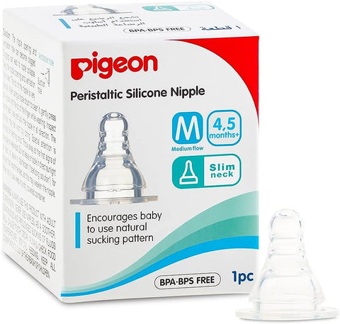Pigeon S-Type Peristaltic Nipple (M)1Pcs Box