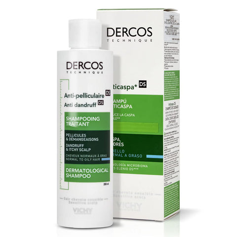 Vichy Dercos Anti Dandruff Shampoo, Normal to Oily Hair 200ml
