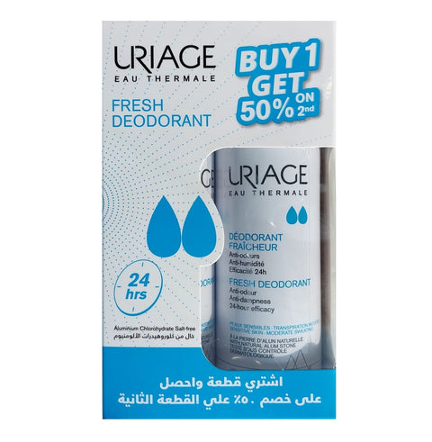 Uriage Fresh Deodorant Spray 125 Ml Offer pack 2's