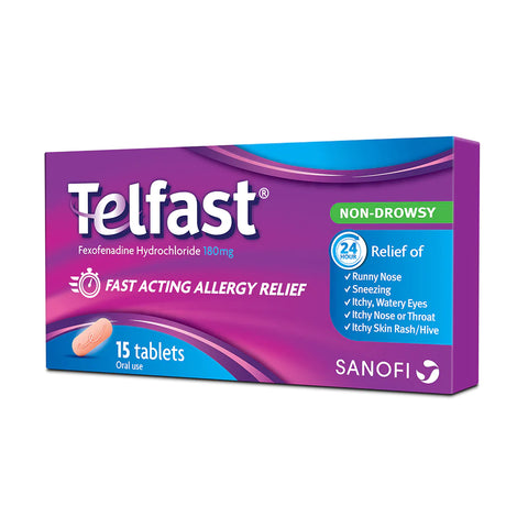 Telfast 180mg Tablet 15's