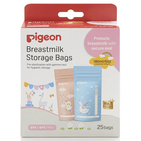 Pigeon Breastmilk Storage Bags 25bags (180ml/6oz)