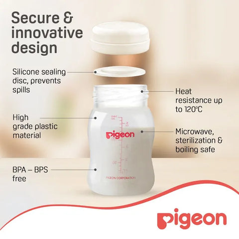 Pigeon Breast Milk Storage Bottles 3pcs/set (160ml/5oz)