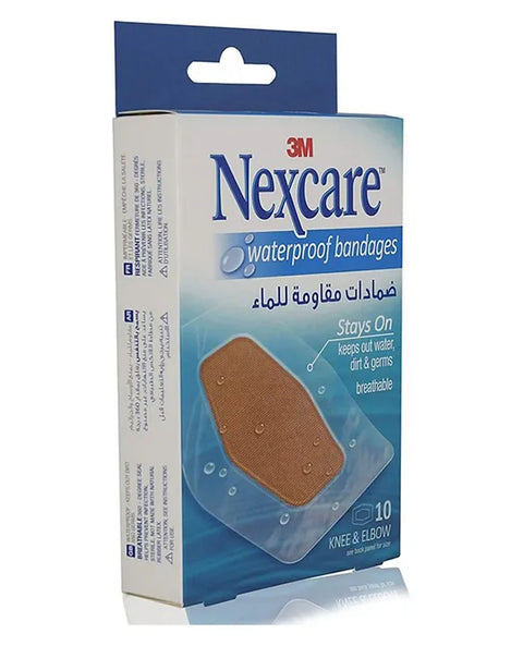 Nexcare Absolute Waterproof Bandages, 60x89mm 10's