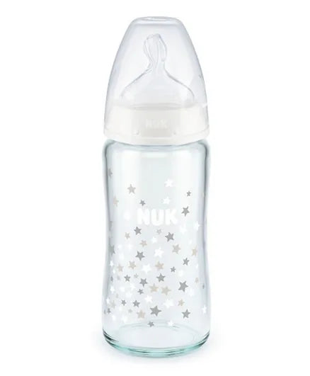 Nuk First Choice Plus Glass Bottle 240ml 6-18months