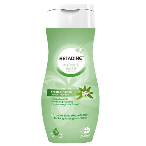 Betadine Daily Use Feminine Intimate Wash, Fresh & Active Lemon Verbena 250ml