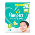 Pampers Active Baby Value Pack Size 5 Junior 38's (11-16Kg)