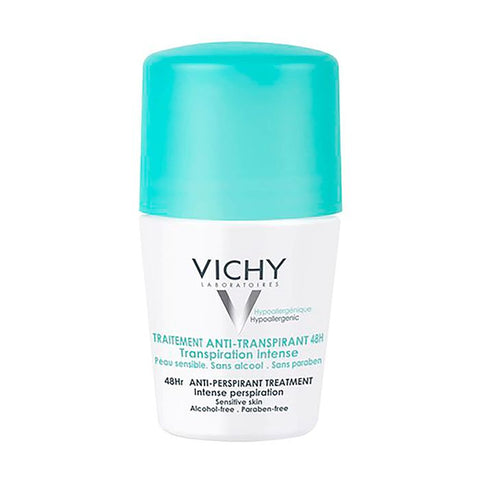 Vichy 48hours Deodorant Treatment Roll-On for Sensitive Skin, 50ml